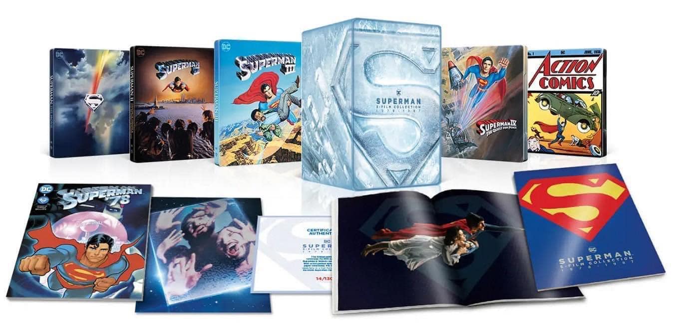 Superman 5-Film 1978-1987 Steelbook Collection (5 4K Ultra HD + 5 Blu-Ray Disc - SteelBook)