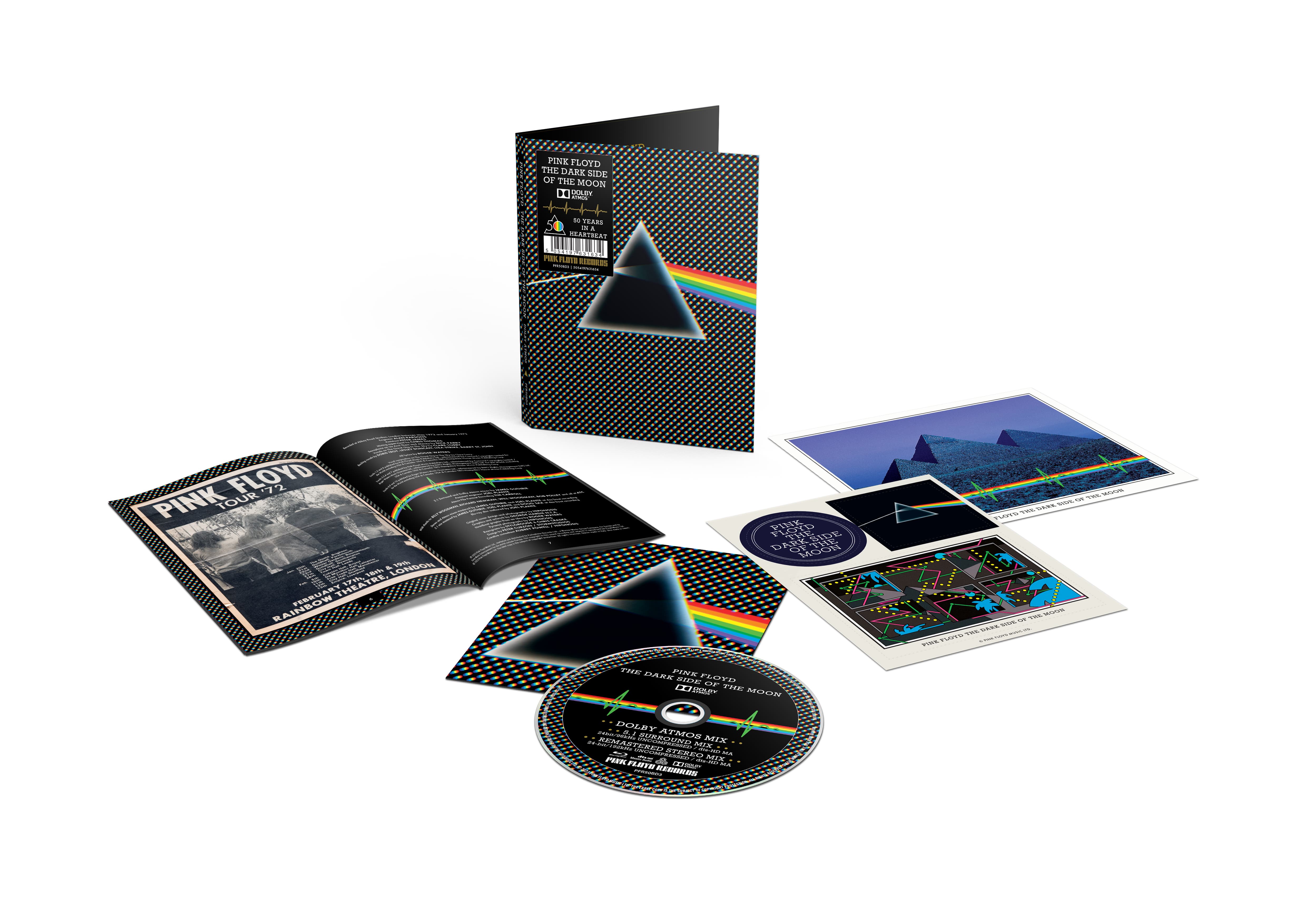 Pink Floyd - The Dark Side Of The Moon - 50Th Anniversary (Blu-Ray Disc + Cartoline + Adesivi)
