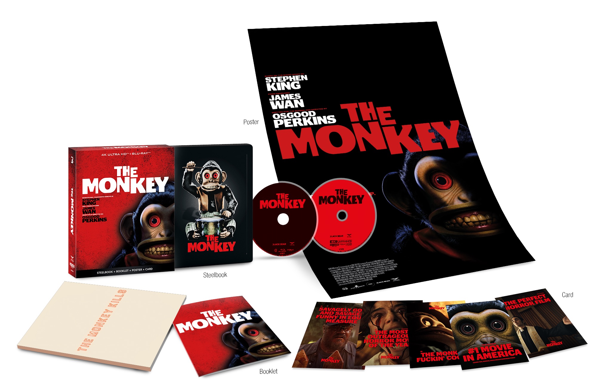 The Monkey - Ultralimited Edition (4K Ultra HD + Blu-Ray Disc + Booklet + Card - Steelbook)