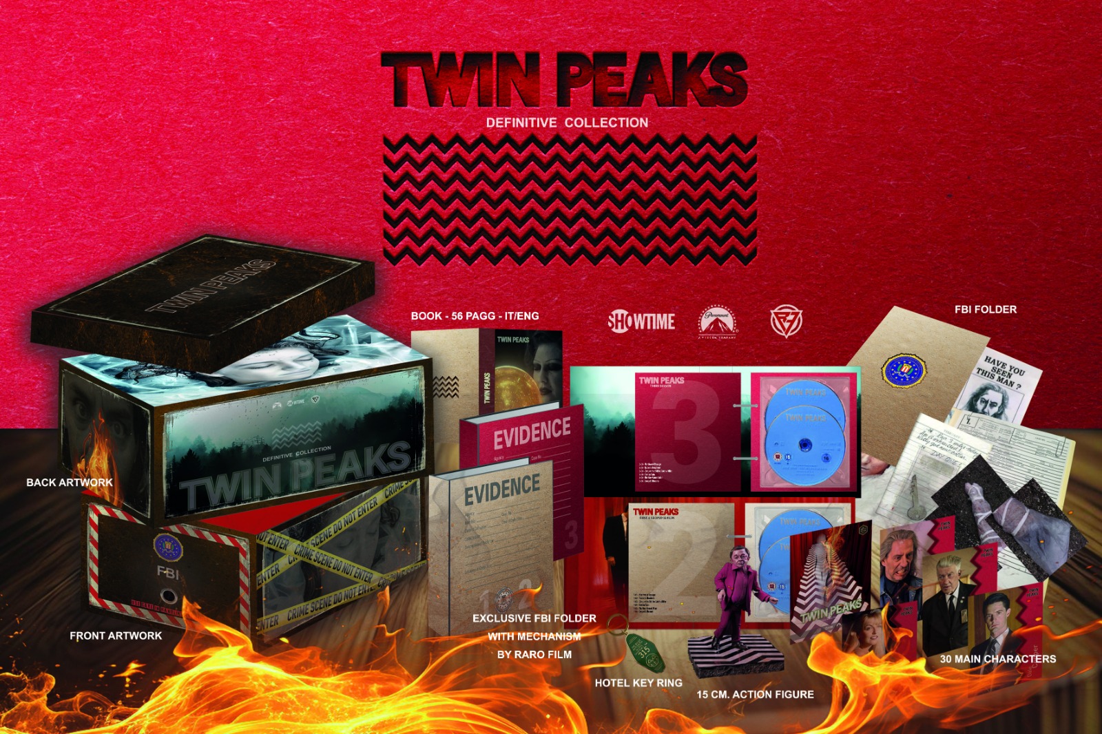 Twin Peaks - Definitive Collection - Exclusive FBI Box (16 Blu-Ray Disc + Libro + 30 Card)
