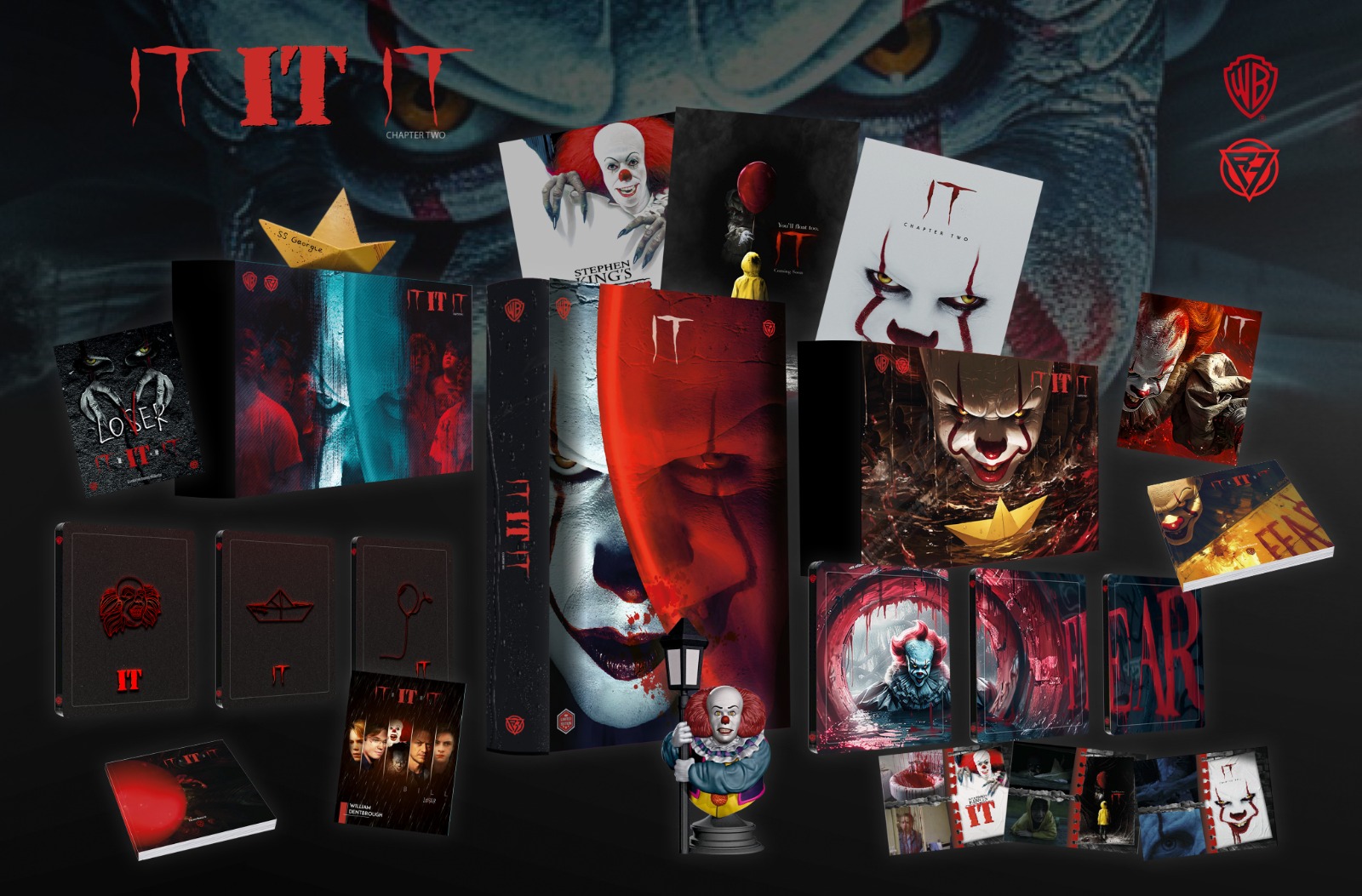 It - Terrific Collection - One Click - Full Face (2 4K Ultra HD + Blu-Ray Disc + Action Figures IT)