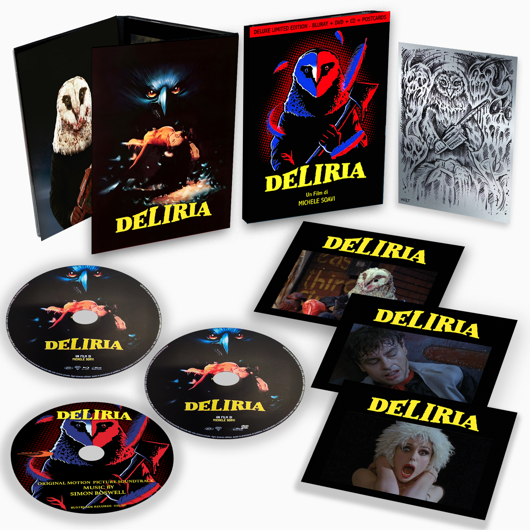 Deliria - Deluxe Limited Edition (Blu-Ray Disc + DVD + CD + Postcard)
