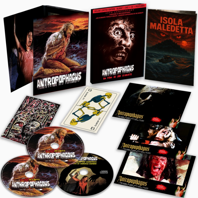 Antropophagus - 40Th Anniversary Deluxe Edition (Blu-Ray Disc + DVD + CD + Postcards)